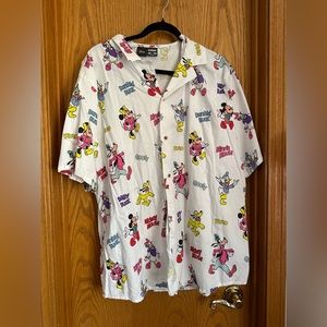 Cameworthy mickey and friends Disney button down shirt plus size 4x